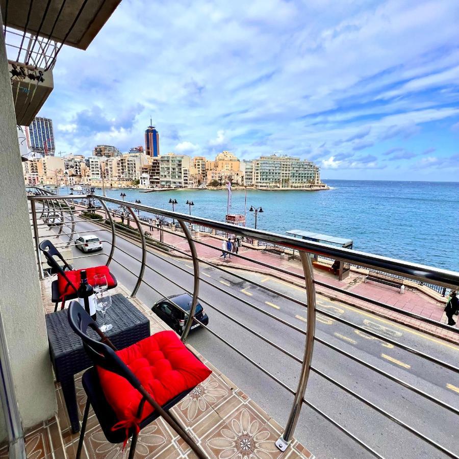 F2 - Lovely Two Bedrooms Flat Sea View, St Julians Saint Julian's Eksteriør bilde