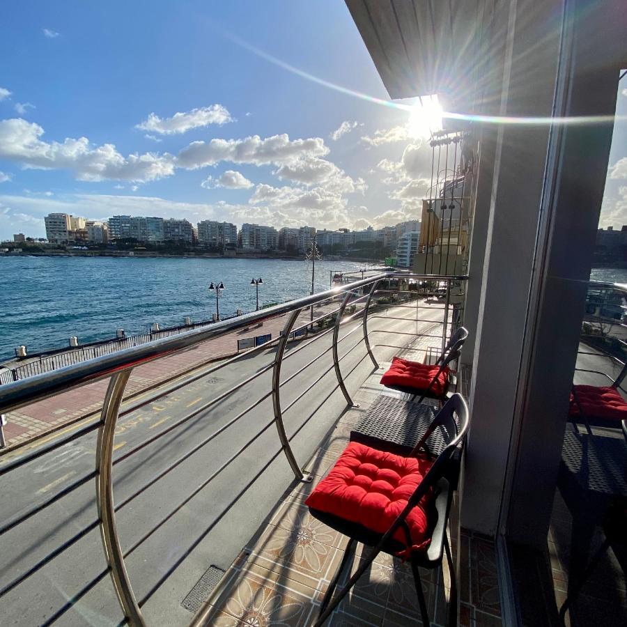 F2 - Lovely Two Bedrooms Flat Sea View, St Julians Saint Julian's Eksteriør bilde